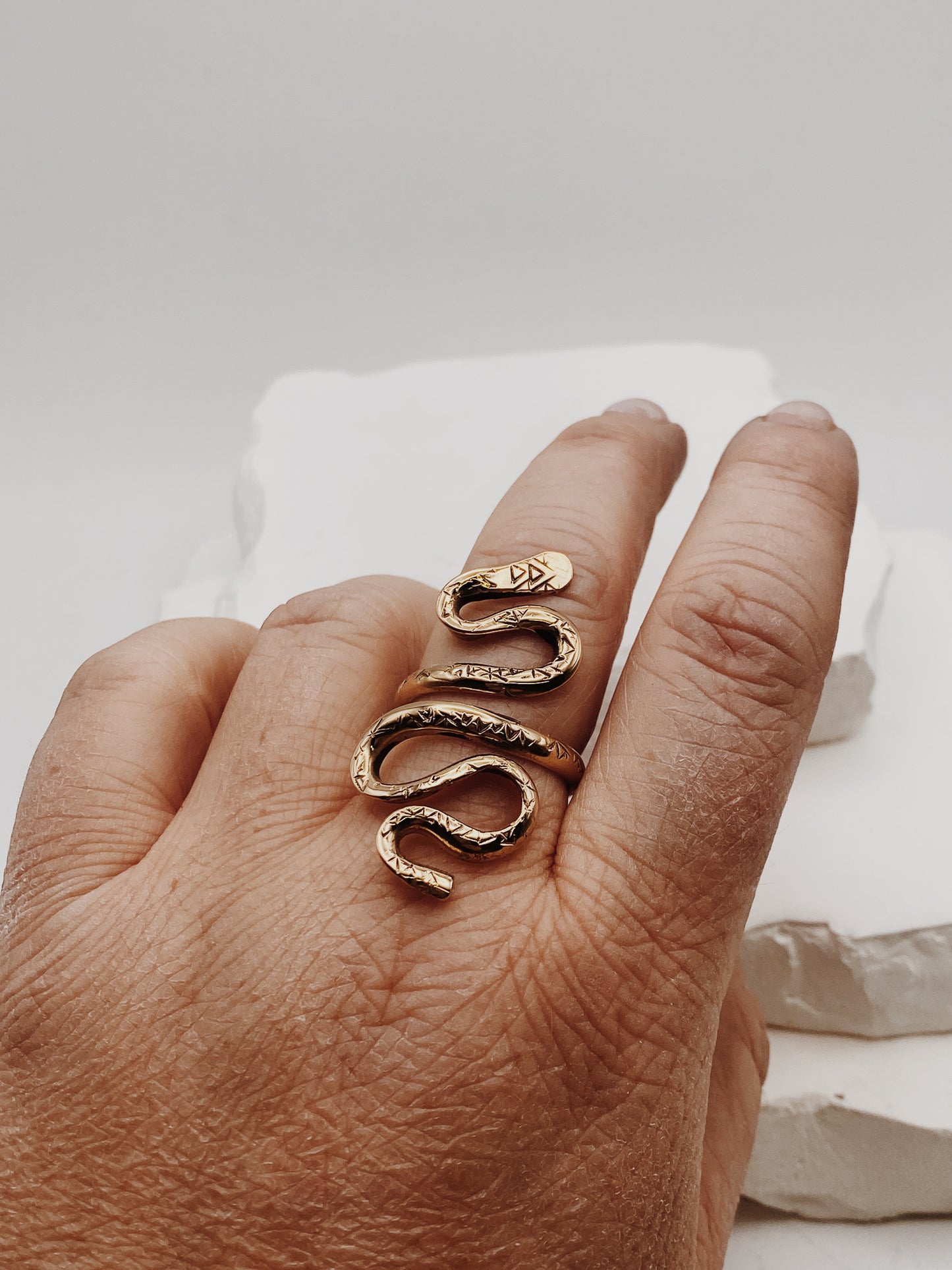 Golden Serpent Ring